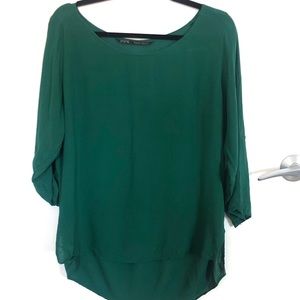 Zara Basic Evergreen Blouse